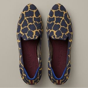 Rothy's Women Indigo Giraffe Loafers EUC